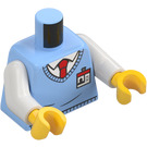 LEGO Azul claro brillante Minifigura Torso (973 / 76382)