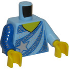 LEGO Azul claro brillante Minifigura Torso Skating Champion (973)