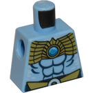 LEGO Helder lichtblauw Minifiguur Torso zonder armen met Decoratie (973)