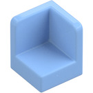 LEGO Bright Light Blue Panel 1 x 1 Corner with Rounded Corners (6231)