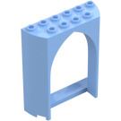 LEGO Bright Light Blue Panel 2 x 6 x 6.5 with Arch (35565)