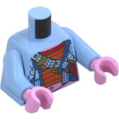 LEGO Azul claro brillante Pigsy Minifigura Torso (973 / 76382)