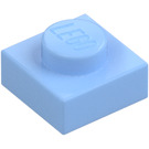 LEGO Bleu Clair Brillant assiette 1 x 1 (3024 / 30008)