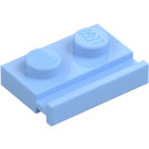 LEGO Lys lyseblå Plate 1 x 2 med Dør Jernbane (32028)