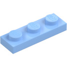 LEGO Lys lyseblå Plate 1 x 3 (3623)