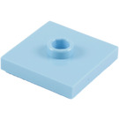 LEGO Bright Light Blue Plate 2 x 2 with Groove and 1 Center Stud (23893 / 87580)