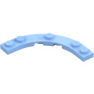 LEGO Bright Light Blue Plate 5 x 5 Round Corner (80015)