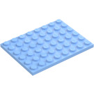 LEGO Leuchtendes Hellblau Platte 6 x 8 (3036)