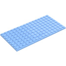 LEGO Helder lichtblauw Plaat 8 x 16 (92438)