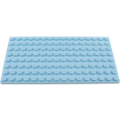 LEGO Bleu clair brillant assiette 8 x 16 (92438)