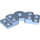 LEGO Bright Light Blue Plate Rotated 45° (79846)
