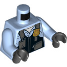 LEGO Bleu clair brillant Police Pilot Minifig Torse (973 / 76382)