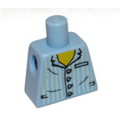 LEGO Bright Light Blue Sleepyhead Torso without Arms (973)