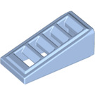 LEGO Bright Light Blue Slope 1 x 2 x 0.7 (18°) with Grille (61409)