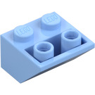 LEGO Bleu Clair Brillant Pente 2 x 2 (45°) Inversé avec entretoise plate en dessous (3660)