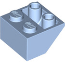LEGO Helder Lichtblauw Helling 2 x 2 (45°) Omgekeerd met platte afstandsring eronder (3660)
