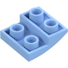 LEGO Helder lichtblauw Helling 2 x 2 x 0.7 Gebogen Omgekeerd (32803)