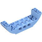 LEGO Helder lichtblauw Helling 2 x 8 x 2 Gebogen Omgekeerd Dubbele (11301 / 28919)