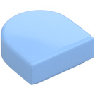 LEGO Bright Light Blue Tile 1 x 1 Half Oval (24246 / 35399)