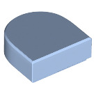 LEGO Bleu clair brillant Tuile 1 x 1 Demi Oval (24246 / 35399)