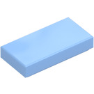 LEGO Leuchtendes Hellblau Fliese 1 x 2 mit Nut (3069 / 30070)