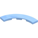 LEGO Bright Light Blue Tile 4 x 4 Curved Corner with Cutouts (3477 / 27507)