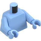 LEGO Azul claro brillante Torso con Brazos y Manos (73403 / 76382)