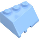 LEGO Bright Light Blue Wedge 3 x 3 Right (48165)