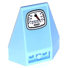 LEGO Helder Lichtblauw Wig 4 x 4 Drievoudig Omgekeerd met Speedometer Sticker met versterkte noppen (13349)