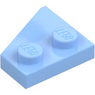 LEGO Bright Light Blue Wedge Plate 2 x 2 Wing Right (24307)