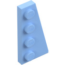 LEGO Lys lyseblå Kile Plate 2 x 4 Vinge Høyre (41769)