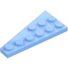 LEGO Bright Light Blue Wedge Plate 3 x 6 Wing Right (54383)