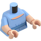 LEGO Azul claro brillante Wendy Darling Minifigura Torso (973 / 78568)