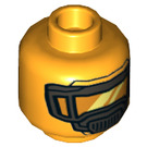 LEGO Orange clair brillant AIM Agent Minifigure Diriger avec Visière (Goujon solide encastré) (3626 / 66624)