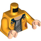 LEGO Helder Lichtoranje April O'Neal Minifig Torso (973 / 76382)