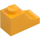 LEGO Helder lichtoranje Boog 1 x 2 Omgekeerd (78666)