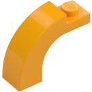 LEGO Klar Ljus Orange Båge 1 x 3 x 2 med Böjd topp (6005 / 92903)