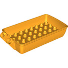 LEGO Bright Light Orange Base with B-con. 4 x 8 x 2 (18527)