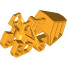 LEGO Helder Lichtoranje Bionicle Foot Matoran met Bal Socket (platte toppen) (62386)