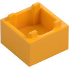 LEGO Naranja claro brillante Caja 2 x 2 (2821 / 59121)