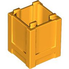 LEGO Orange clair brillant Boîte 2 x 2 x 2 Caisse (61780)