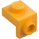 LEGO Leuchtendes helles Orange Halterung 1 x 1 mit 1 x 1 Platte Unten (36841)