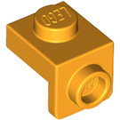 LEGO Orange clair brillant Support 1 x 1 avec 1 x 1 assiette Vers le bas (36841)