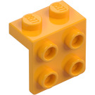 LEGO Arancione chiaro brillante Staffa 1 x 2 con 2 x 2 (21712 / 44728)