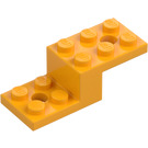 LEGO Bright Light Orange Bracket 2 x 5 x 1.3 with Holes (11215 / 79180)