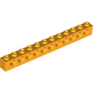 LEGO Orange clair brillant Brique 1 x 12 avec des trous (3895)