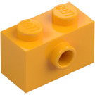 LEGO Bright Light Orange Brick 1 x 2 with 1 Stud on Side (86876)