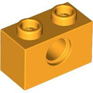 LEGO Helder Lichtoranje Steen 1 x 2 met Gat (3700)
