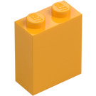 LEGO Leuchtendes helles Orange Stein 1 x 2 x 2 mit Noppenhalter innen (3245)