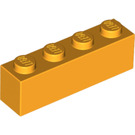 LEGO Orange clair brillant Brique 1 x 4 (3010 / 6146)